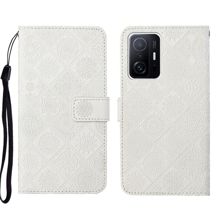 Estuche para teléfono de cuero con patrón en relieve de estilo étnico, For Xiaomi Redmi 10, For Xiaomi Redmi 10C, For Xiaomi Redmi K40, For Xiaomi Redmi Note 11, For Xiaomi Redmi Note 11 4G Global, For Xiaomi Redmi Note 11 Pro                          ...