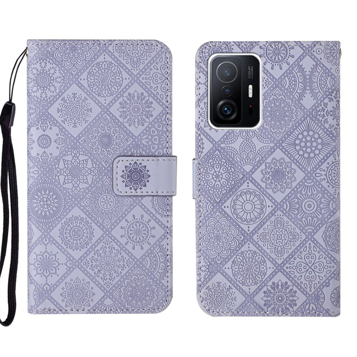 Estuche para teléfono de cuero con patrón en relieve de estilo étnico, For Xiaomi Redmi 10, For Xiaomi Redmi 10C, For Xiaomi Redmi K40, For Xiaomi Redmi Note 11, For Xiaomi Redmi Note 11 4G Global, For Xiaomi Redmi Note 11 Pro                          ...