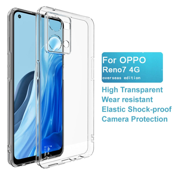 Estuche para teléfono de TPU transparente de la serie IMAK UX-5, For OPPO Reno7 4G / F21 Pro 4G, For Xiaomi Redmi 10A 4G, For Motorola Moto G22 4G