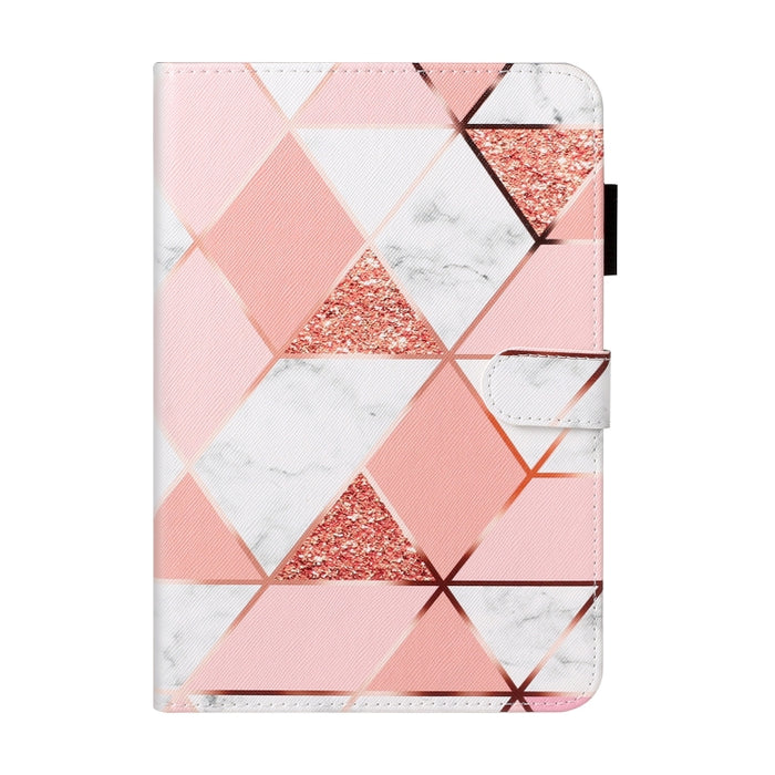 Funda para tableta de cuero inteligente pintada con textura cruzada