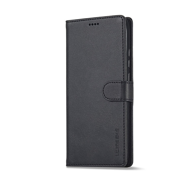 LC.IMEEKE Estuche para teléfono de cuero con textura de becerro, For Xiaomi Redmi 10C