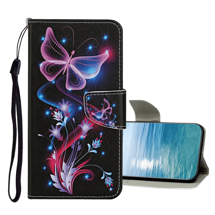 Estuche de cuero con tapa de patrón de dibujo coloreado, For Xiaomi Redmi Note 11 Pro 4G
