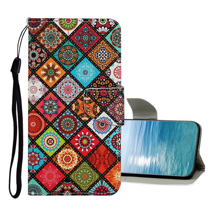 Estuche de cuero con tapa de patrón de dibujo coloreado, For Xiaomi Redmi Note 11 Pro 4G