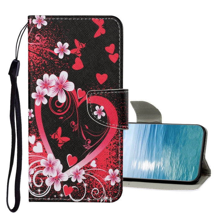 Estuche de cuero con tapa de patrón de dibujo coloreado, For Xiaomi Redmi Note 11 Pro 4G