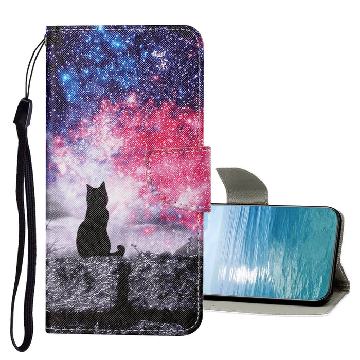 Estuche de cuero con tapa de patrón de dibujo coloreado, For Xiaomi Redmi Note 11 Pro 4G