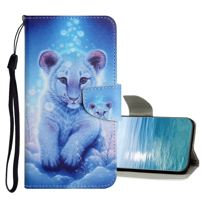Estuche de cuero con tapa de patrón de dibujo coloreado, For Xiaomi Redmi Note 11 Pro 4G