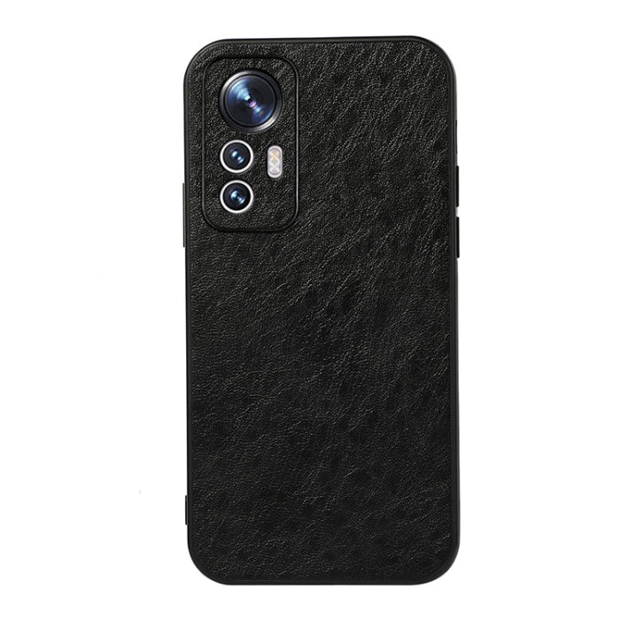 Caja del teléfono de la PU de la textura del caballo loco del agujero exacto, For Xiaomi Mi 12 Lite