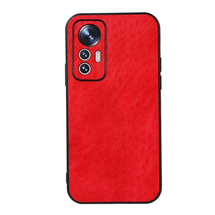 Caja del teléfono de la PU de la textura del caballo loco del agujero exacto, For Xiaomi Mi 12 Lite