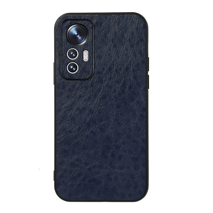 Caja del teléfono de la PU de la textura del caballo loco del agujero exacto, For Xiaomi Mi 12 Lite
