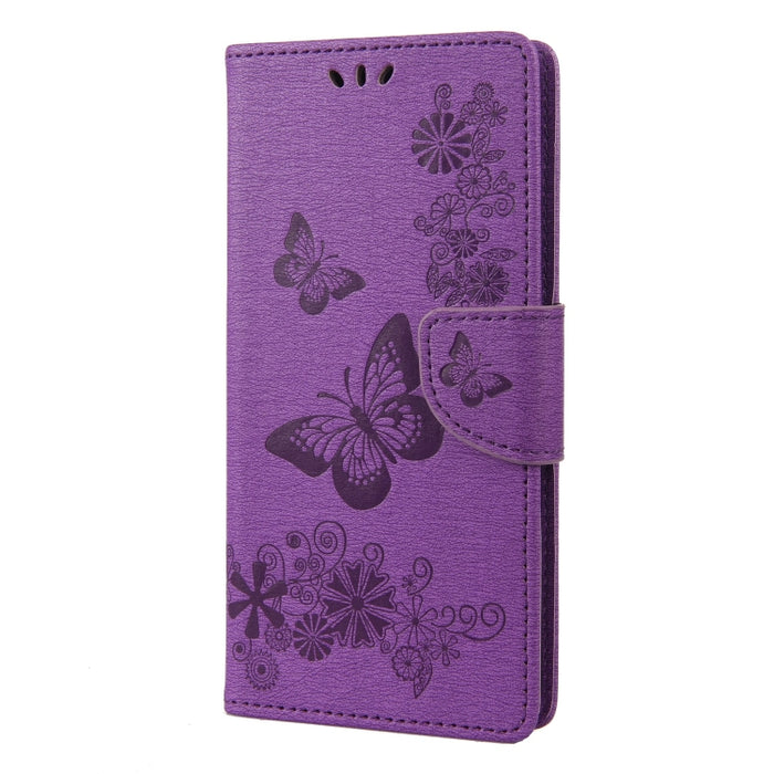 Estuche para teléfono de cuero con relieve de mariposa, For Xiaomi Redmi 10A, For Xiaomi Redmi 10C, For Samsung Galaxy M23 5G, For Samsung Galaxy M53 5G