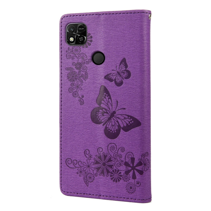 Estuche para teléfono de cuero con relieve de mariposa, For Xiaomi Redmi 10A, For Xiaomi Redmi 10C, For Samsung Galaxy M23 5G, For Samsung Galaxy M53 5G