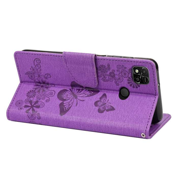 Estuche para teléfono de cuero con relieve de mariposa, For Xiaomi Redmi 10A, For Xiaomi Redmi 10C, For Samsung Galaxy M23 5G, For Samsung Galaxy M53 5G