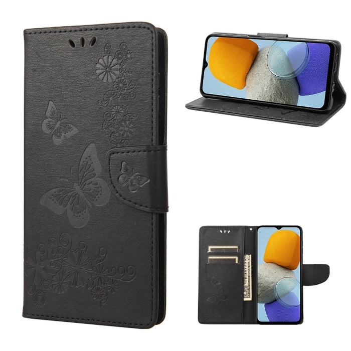 Estuche para teléfono de cuero con relieve de mariposa, For Xiaomi Redmi 10A, For Xiaomi Redmi 10C, For Samsung Galaxy M23 5G, For Samsung Galaxy M53 5G