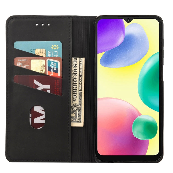 Estuche para teléfono de cuero con empalme de piel, For Xiaomi Redmi 10A, For Xiaomi Redmi 10C, For Samsung Galaxy M23 5G, For Samsung Galaxy M53 5G