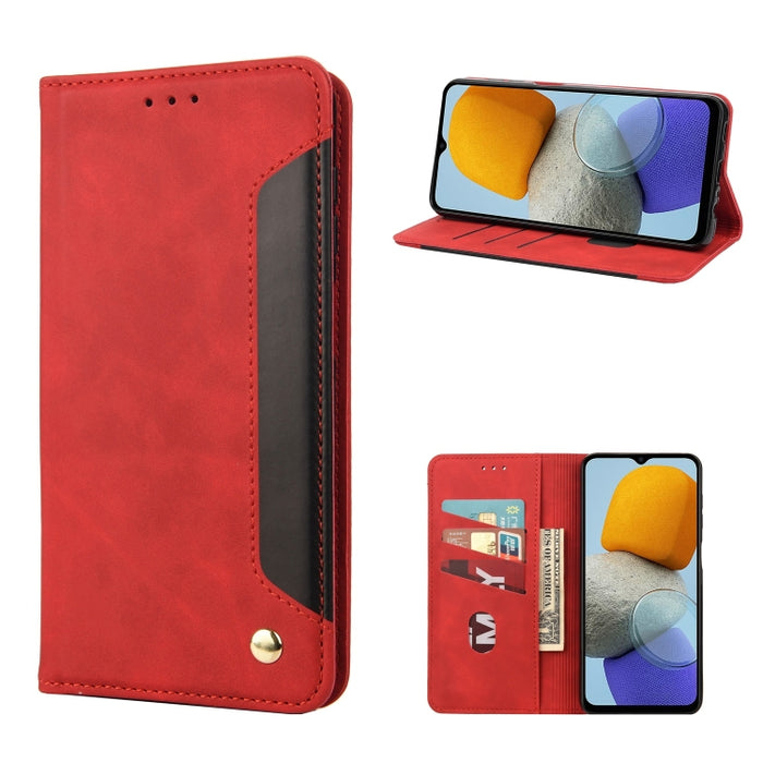 Estuche para teléfono de cuero con empalme de piel, For Xiaomi Redmi 10A, For Xiaomi Redmi 10C, For Samsung Galaxy M23 5G, For Samsung Galaxy M53 5G