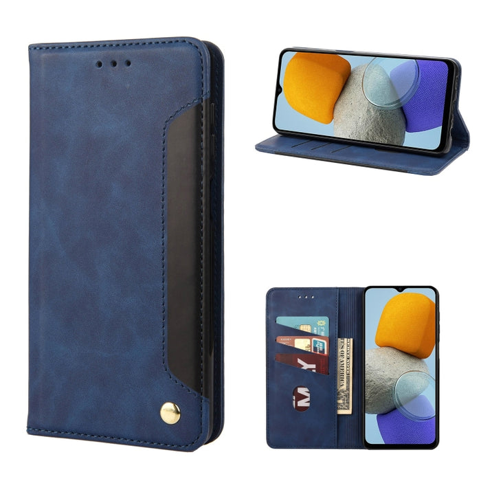 Estuche para teléfono de cuero con empalme de piel, For Xiaomi Redmi 10A, For Xiaomi Redmi 10C, For Samsung Galaxy M23 5G, For Samsung Galaxy M53 5G