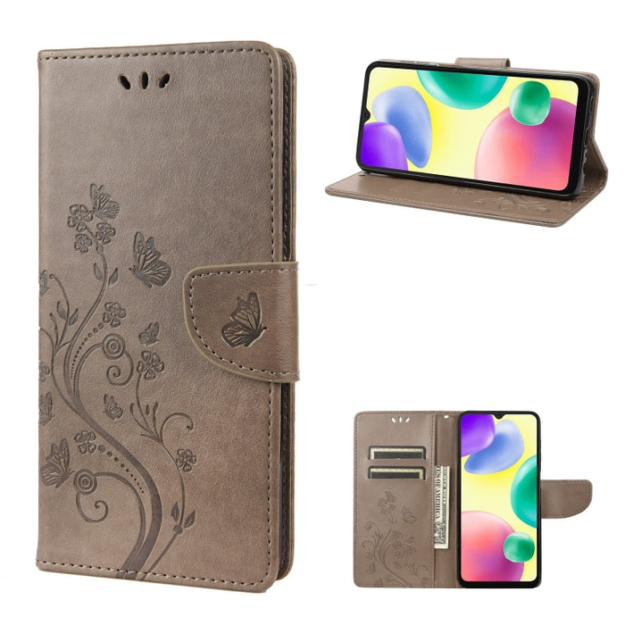 Estuche para teléfono con tapa de cuero con estampado de flores de mariposa, For Xiaomi Redmi 10A, For Xiaomi Redmi 10C, For Samsung Galaxy M23 5G, For Samsung Galaxy M53 5G