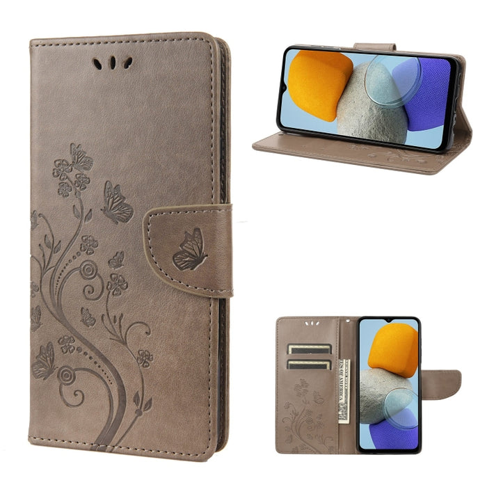 Estuche para teléfono con tapa de cuero con estampado de flores de mariposa, For Xiaomi Redmi 10A, For Xiaomi Redmi 10C, For Samsung Galaxy M23 5G, For Samsung Galaxy M53 5G
