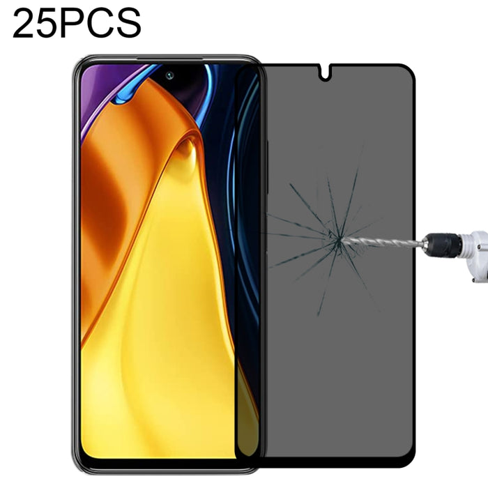 Película de vidrio templado antimirada de cubierta completa de 25 piezas, For Xiaomi Redmi Note 4G / 5G(25 PCS), For Xiaomi Redmi Note 10 Pro(25 PCS), For Xiaomi Poco X3 Pro(25 PCS), For Xiaomi Poco F3(25 PCS), For Xiaomi Poco M3 Pro(25 PCS)           ...