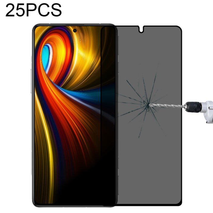 Película de vidrio templado antimirada de cubierta completa de 25 piezas, For Xiaomi Redmi Note 4G / 5G(25 PCS), For Xiaomi Redmi Note 10 Pro(25 PCS), For Xiaomi Poco X3 Pro(25 PCS), For Xiaomi Poco F3(25 PCS), For Xiaomi Poco M3 Pro(25 PCS)           ...
