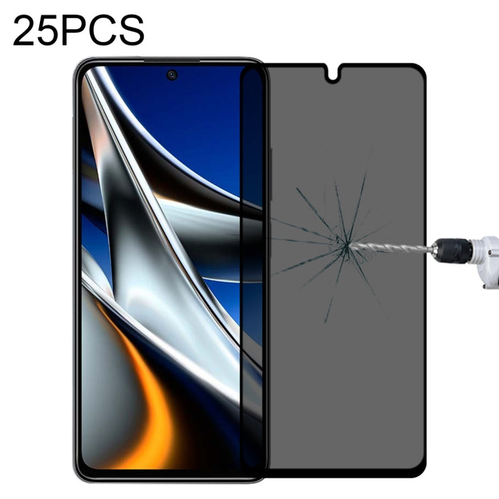 Película de vidrio templado antimirada de cubierta completa de 25 piezas, For Xiaomi Redmi Note 4G / 5G(25 PCS), For Xiaomi Redmi Note 10 Pro(25 PCS), For Xiaomi Poco X3 Pro(25 PCS), For Xiaomi Poco F3(25 PCS), For Xiaomi Poco M3 Pro(25 PCS)           ...