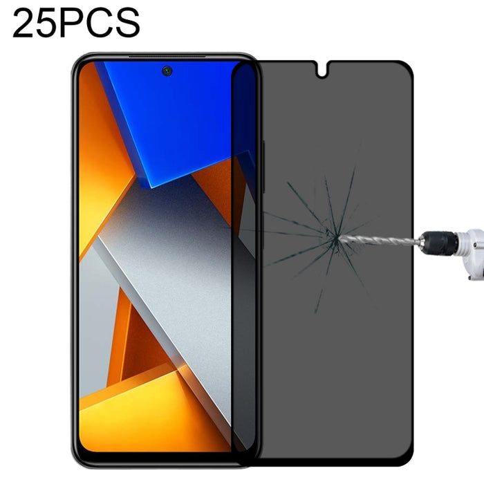 Película de vidrio templado antimirada de cubierta completa de 25 piezas, For Xiaomi Redmi Note 4G / 5G(25 PCS), For Xiaomi Redmi Note 10 Pro(25 PCS), For Xiaomi Poco X3 Pro(25 PCS), For Xiaomi Poco F3(25 PCS), For Xiaomi Poco M3 Pro(25 PCS)           ...