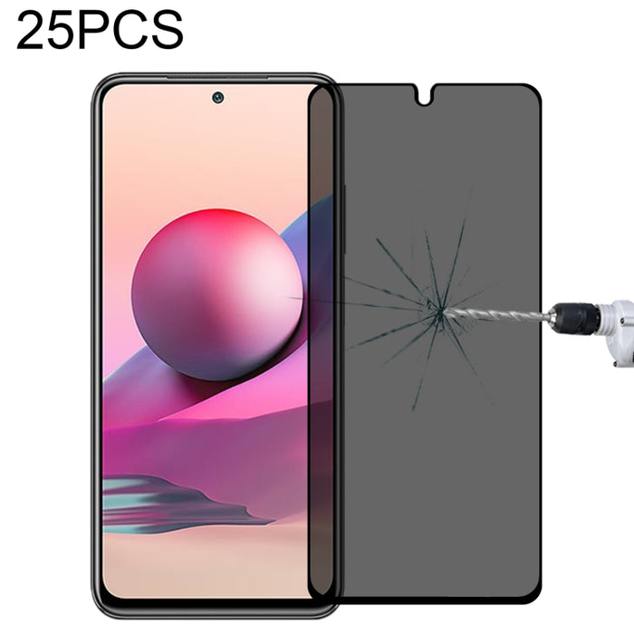 Película de vidrio templado antimirada de cubierta completa de 25 piezas, For Xiaomi Redmi Note 4G / 5G(25 PCS), For Xiaomi Redmi Note 10 Pro(25 PCS), For Xiaomi Poco X3 Pro(25 PCS), For Xiaomi Poco F3(25 PCS), For Xiaomi Poco M3 Pro(25 PCS)           ...
