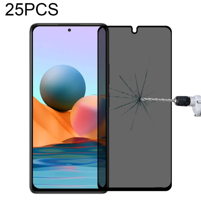 Película de vidrio templado antimirada de cubierta completa de 25 piezas, For Xiaomi Redmi Note 4G / 5G(25 PCS), For Xiaomi Redmi Note 10 Pro(25 PCS), For Xiaomi Poco X3 Pro(25 PCS), For Xiaomi Poco F3(25 PCS), For Xiaomi Poco M3 Pro(25 PCS)           ...