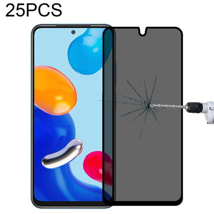Película de vidrio templado antimirada de cubierta completa de 25 piezas, For Xiaomi Redmi Note 4G / 5G(25 PCS), For Xiaomi Redmi Note 10 Pro(25 PCS), For Xiaomi Poco X3 Pro(25 PCS), For Xiaomi Poco F3(25 PCS), For Xiaomi Poco M3 Pro(25 PCS)           ...