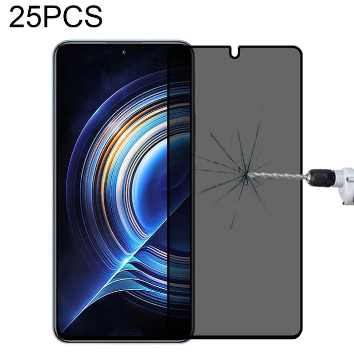 Película de vidrio templado antimirada de cubierta completa de 25 piezas, For Xiaomi Redmi Note 4G / 5G(25 PCS), For Xiaomi Redmi Note 10 Pro(25 PCS), For Xiaomi Poco X3 Pro(25 PCS), For Xiaomi Poco F3(25 PCS), For Xiaomi Poco M3 Pro(25 PCS)           ...