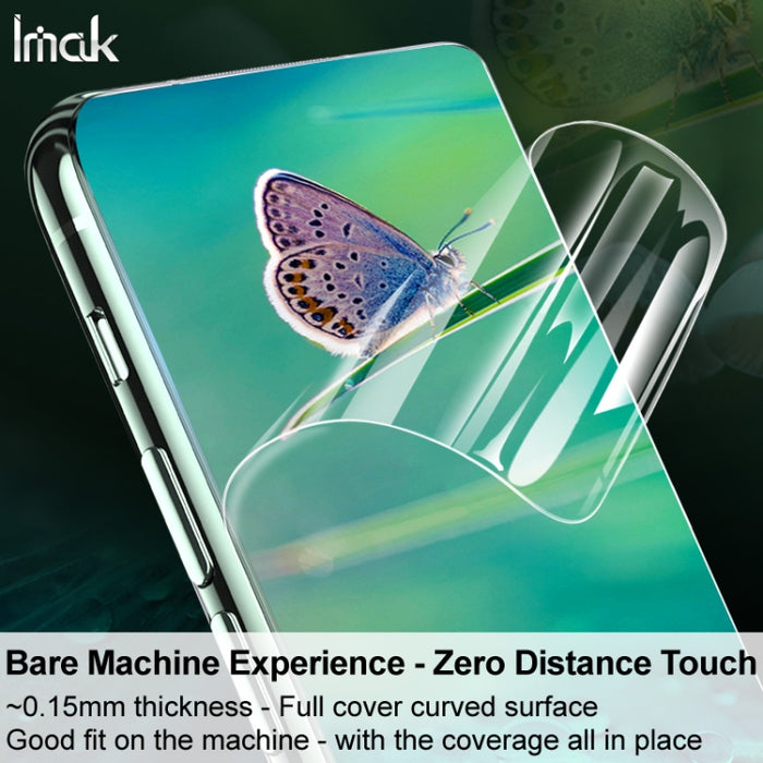 2 protectores frontales de película de hidrogel de pantalla completa curvada IMAK, For Xiaomi Redmi K40S 5G, For Xiaomi Redmi K50 5G / K50 Pro 5G, For Xiaomi Redmi Note 11 4G, For Xiaomi Redmi Note 11E Pro 5G, For Xiaomi Redmi Note 11s 4G