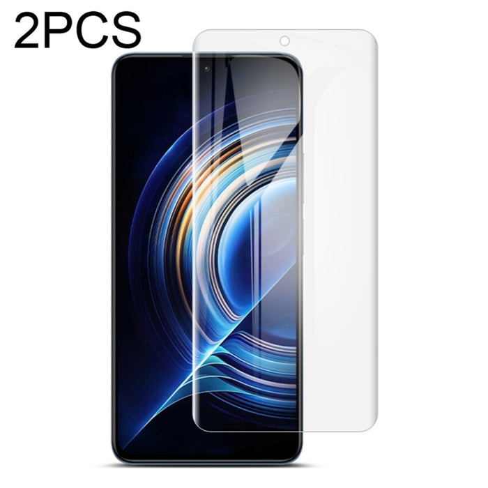 2 protectores frontales de película de hidrogel de pantalla completa curvada IMAK, For Xiaomi Redmi K40S 5G, For Xiaomi Redmi K50 5G / K50 Pro 5G, For Xiaomi Redmi Note 11 4G, For Xiaomi Redmi Note 11E Pro 5G, For Xiaomi Redmi Note 11s 4G