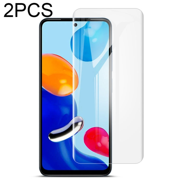 2 protectores frontales de película de hidrogel de pantalla completa curvada IMAK, For Xiaomi Redmi K40S 5G, For Xiaomi Redmi K50 5G / K50 Pro 5G, For Xiaomi Redmi Note 11 4G, For Xiaomi Redmi Note 11E Pro 5G, For Xiaomi Redmi Note 11s 4G