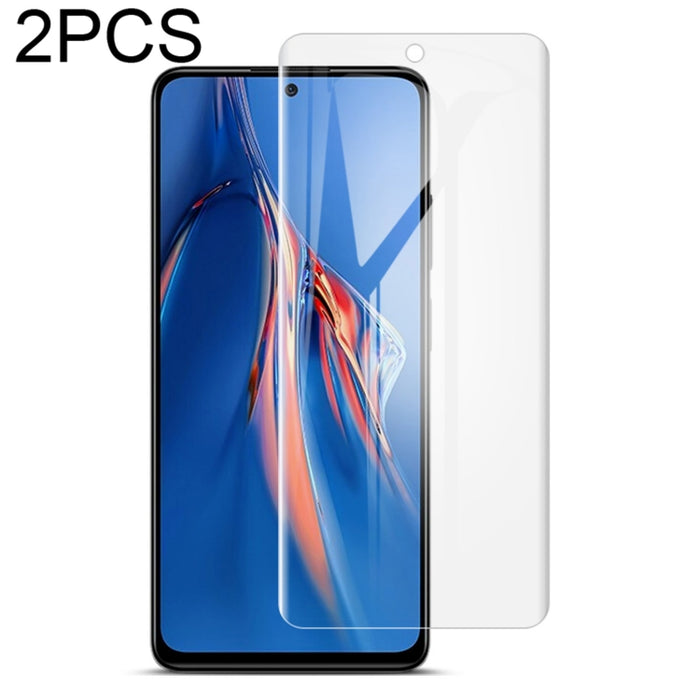 2 protectores frontales de película de hidrogel de pantalla completa curvada IMAK, For Xiaomi Redmi K40S 5G, For Xiaomi Redmi K50 5G / K50 Pro 5G, For Xiaomi Redmi Note 11 4G, For Xiaomi Redmi Note 11E Pro 5G, For Xiaomi Redmi Note 11s 4G
