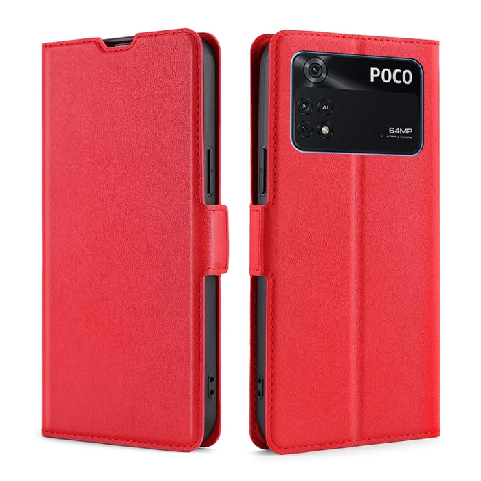 Estuche de cuero ultra delgado con hebilla lateral de voltaje, For Xiaomi Poco M4 Pro, For Xiaomi Poco X4 Pro 5G, For Xiaomi 12 Pro, For Xiaomi Redmi K50 / K50 Pro, For Xiaomi Redmi Note 11 Global / Note 11S, For Xiaomi Redmi Note 11 Pro 4G / 5G       ...