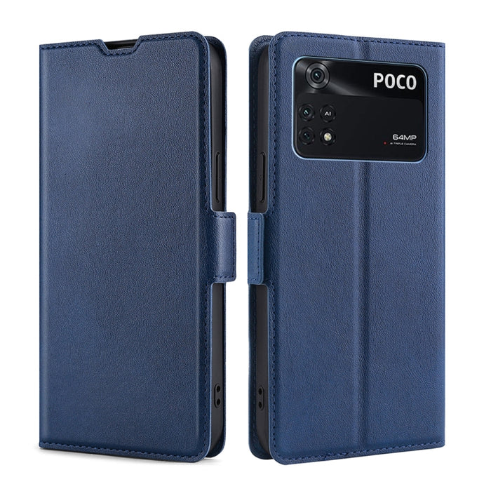 Estuche de cuero ultra delgado con hebilla lateral de voltaje, For Xiaomi Poco M4 Pro, For Xiaomi Poco X4 Pro 5G, For Xiaomi 12 Pro, For Xiaomi Redmi K50 / K50 Pro, For Xiaomi Redmi Note 11 Global / Note 11S, For Xiaomi Redmi Note 11 Pro 4G / 5G       ...