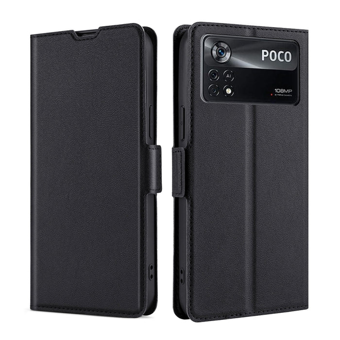 Estuche de cuero ultra delgado con hebilla lateral de voltaje, For Xiaomi Poco M4 Pro, For Xiaomi Poco X4 Pro 5G, For Xiaomi 12 Pro, For Xiaomi Redmi K50 / K50 Pro, For Xiaomi Redmi Note 11 Global / Note 11S, For Xiaomi Redmi Note 11 Pro 4G / 5G       ...