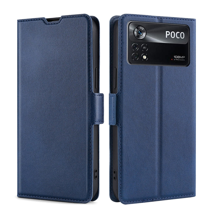 Estuche de cuero ultra delgado con hebilla lateral de voltaje, For Xiaomi Poco M4 Pro, For Xiaomi Poco X4 Pro 5G, For Xiaomi 12 Pro, For Xiaomi Redmi K50 / K50 Pro, For Xiaomi Redmi Note 11 Global / Note 11S, For Xiaomi Redmi Note 11 Pro 4G / 5G       ...