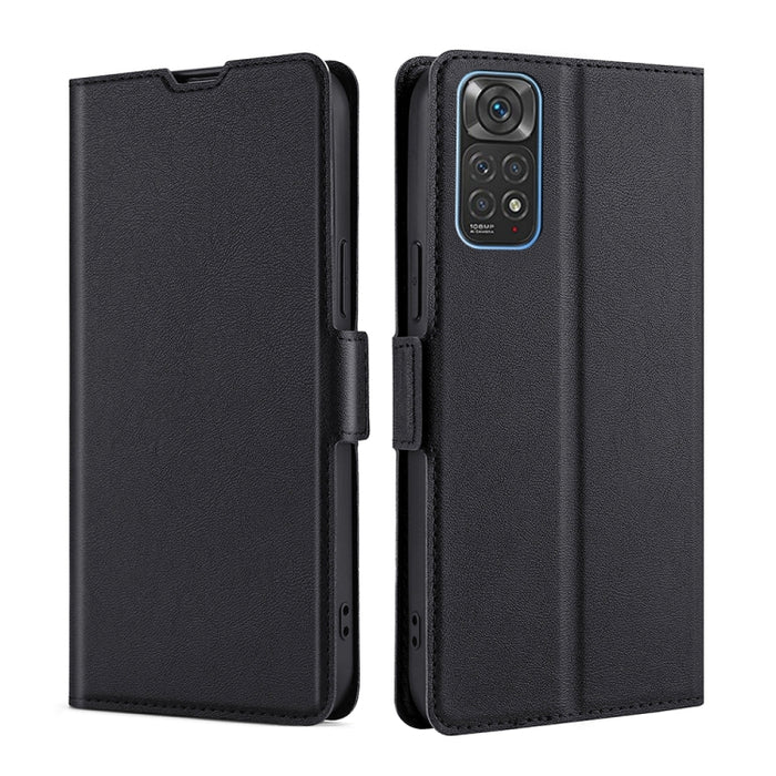 Estuche de cuero ultra delgado con hebilla lateral de voltaje, For Xiaomi Poco M4 Pro, For Xiaomi Poco X4 Pro 5G, For Xiaomi 12 Pro, For Xiaomi Redmi K50 / K50 Pro, For Xiaomi Redmi Note 11 Global / Note 11S, For Xiaomi Redmi Note 11 Pro 4G / 5G       ...