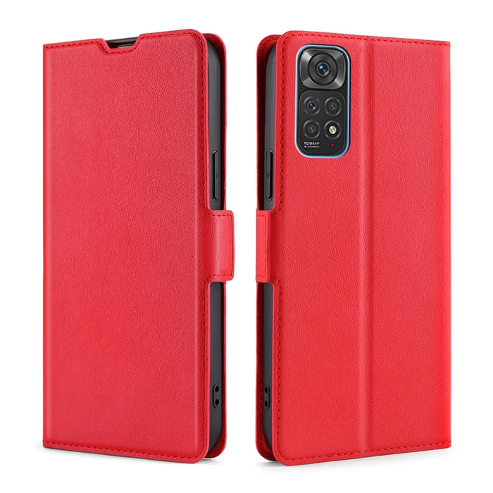 Estuche de cuero ultra delgado con hebilla lateral de voltaje, For Xiaomi Poco M4 Pro, For Xiaomi Poco X4 Pro 5G, For Xiaomi 12 Pro, For Xiaomi Redmi K50 / K50 Pro, For Xiaomi Redmi Note 11 Global / Note 11S, For Xiaomi Redmi Note 11 Pro 4G / 5G       ...
