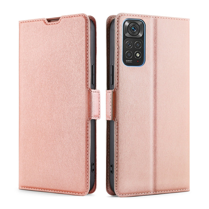 Estuche de cuero ultra delgado con hebilla lateral de voltaje, For Xiaomi Poco M4 Pro, For Xiaomi Poco X4 Pro 5G, For Xiaomi 12 Pro, For Xiaomi Redmi K50 / K50 Pro, For Xiaomi Redmi Note 11 Global / Note 11S, For Xiaomi Redmi Note 11 Pro 4G / 5G       ...