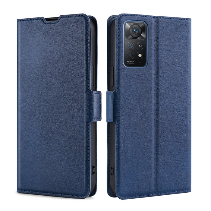 Estuche de cuero ultra delgado con hebilla lateral de voltaje, For Xiaomi Poco M4 Pro, For Xiaomi Poco X4 Pro 5G, For Xiaomi 12 Pro, For Xiaomi Redmi K50 / K50 Pro, For Xiaomi Redmi Note 11 Global / Note 11S, For Xiaomi Redmi Note 11 Pro 4G / 5G       ...