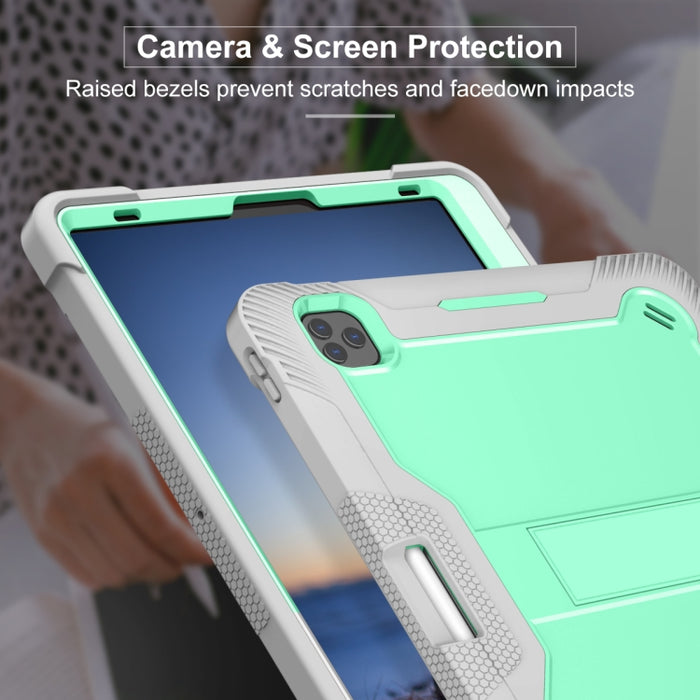 Funda de tableta a prueba de golpes de silicona + PC