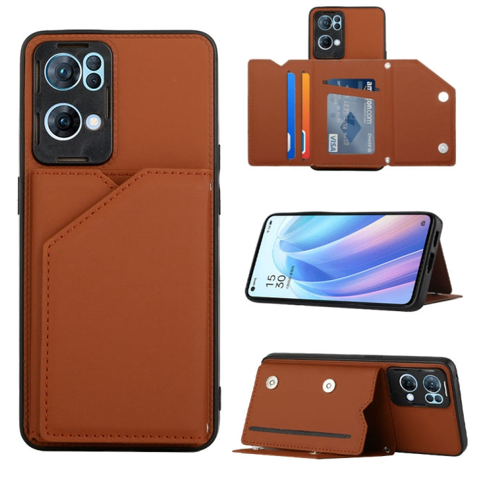 Funda para teléfono PU + TPU + PC con sensación de piel, For OPPO Reno7 5G, For OPPO Reno7 Pro 5G, For Xiaomi Redmi Note 11 Pro Global, For Xiaomi Redmi Note 11S/11 4G Global, For Samsung Galaxy A73 5G, For Xiaomi 12, For Xiaomi 12 Pro