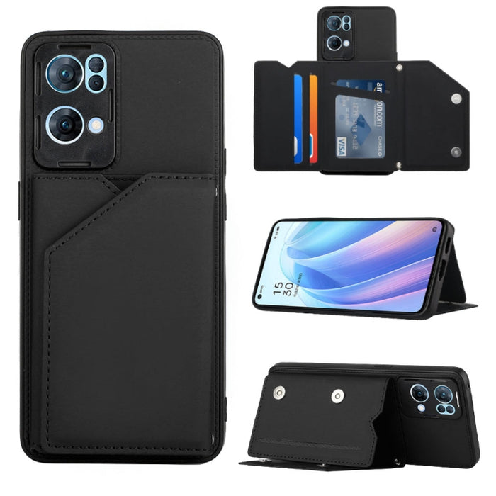 Funda para teléfono PU + TPU + PC con sensación de piel, For OPPO Reno7 5G, For OPPO Reno7 Pro 5G, For Xiaomi Redmi Note 11 Pro Global, For Xiaomi Redmi Note 11S/11 4G Global, For Samsung Galaxy A73 5G, For Xiaomi 12, For Xiaomi 12 Pro