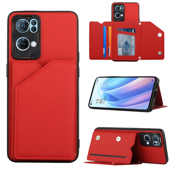 Funda para teléfono PU + TPU + PC con sensación de piel, For OPPO Reno7 5G, For OPPO Reno7 Pro 5G, For Xiaomi Redmi Note 11 Pro Global, For Xiaomi Redmi Note 11S/11 4G Global, For Samsung Galaxy A73 5G, For Xiaomi 12, For Xiaomi 12 Pro