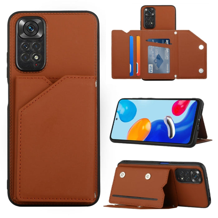 Funda para teléfono PU + TPU + PC con sensación de piel, For OPPO Reno7 5G, For OPPO Reno7 Pro 5G, For Xiaomi Redmi Note 11 Pro Global, For Xiaomi Redmi Note 11S/11 4G Global, For Samsung Galaxy A73 5G, For Xiaomi 12, For Xiaomi 12 Pro