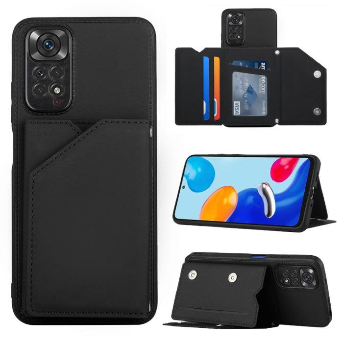 Funda para teléfono PU + TPU + PC con sensación de piel, For OPPO Reno7 5G, For OPPO Reno7 Pro 5G, For Xiaomi Redmi Note 11 Pro Global, For Xiaomi Redmi Note 11S/11 4G Global, For Samsung Galaxy A73 5G, For Xiaomi 12, For Xiaomi 12 Pro