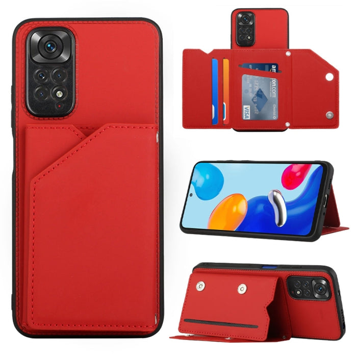 Funda para teléfono PU + TPU + PC con sensación de piel, For OPPO Reno7 5G, For OPPO Reno7 Pro 5G, For Xiaomi Redmi Note 11 Pro Global, For Xiaomi Redmi Note 11S/11 4G Global, For Samsung Galaxy A73 5G, For Xiaomi 12, For Xiaomi 12 Pro
