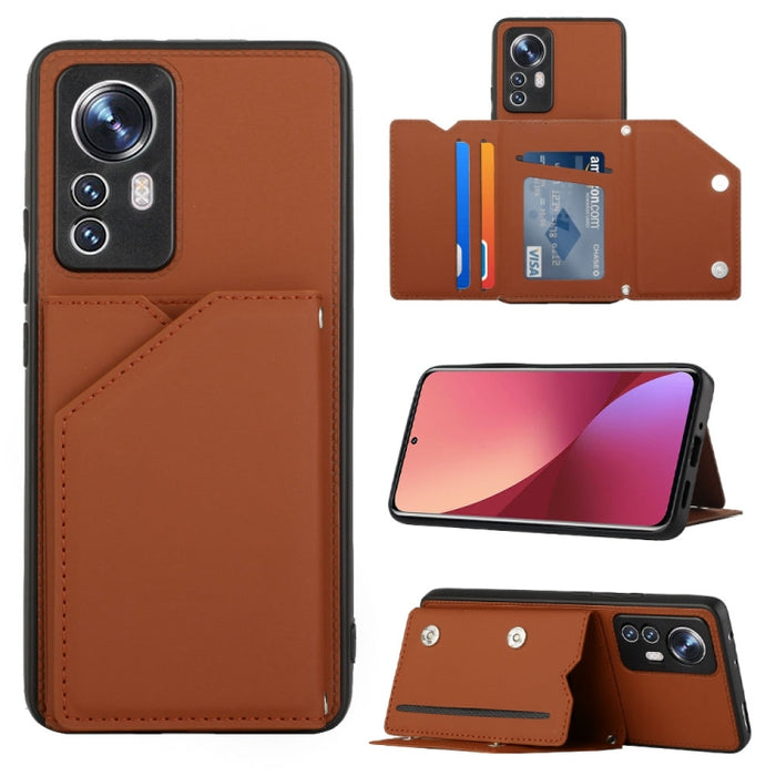 Funda para teléfono PU + TPU + PC con sensación de piel, For OPPO Reno7 5G, For OPPO Reno7 Pro 5G, For Xiaomi Redmi Note 11 Pro Global, For Xiaomi Redmi Note 11S/11 4G Global, For Samsung Galaxy A73 5G, For Xiaomi 12, For Xiaomi 12 Pro